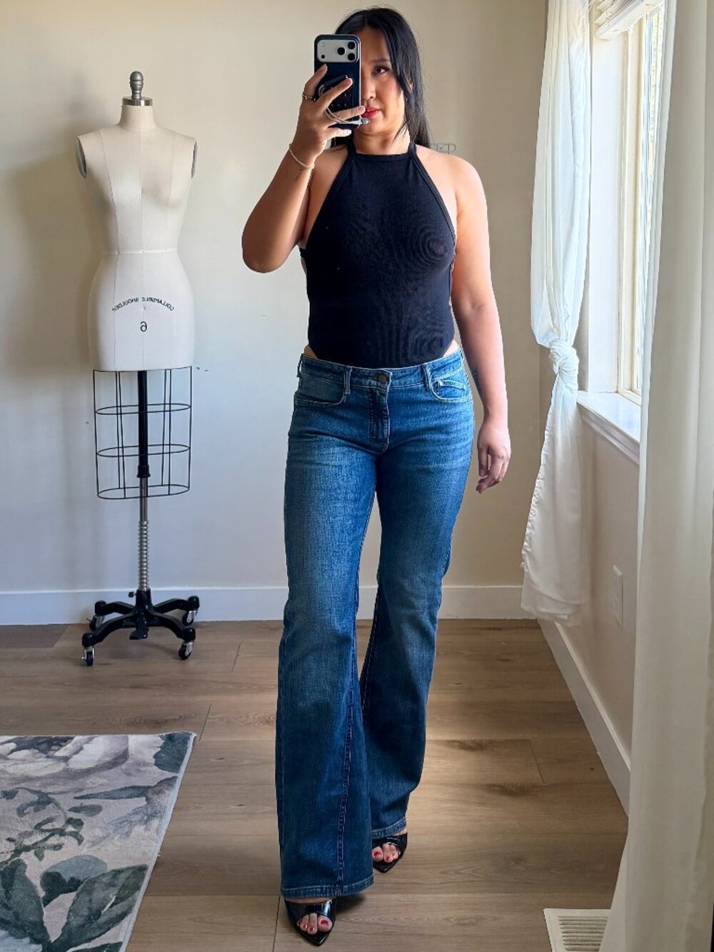 Anthropologie Pilcro Flare Jeans Size 27 | 70s Bell Bottom Denim | Mid Rise Boot